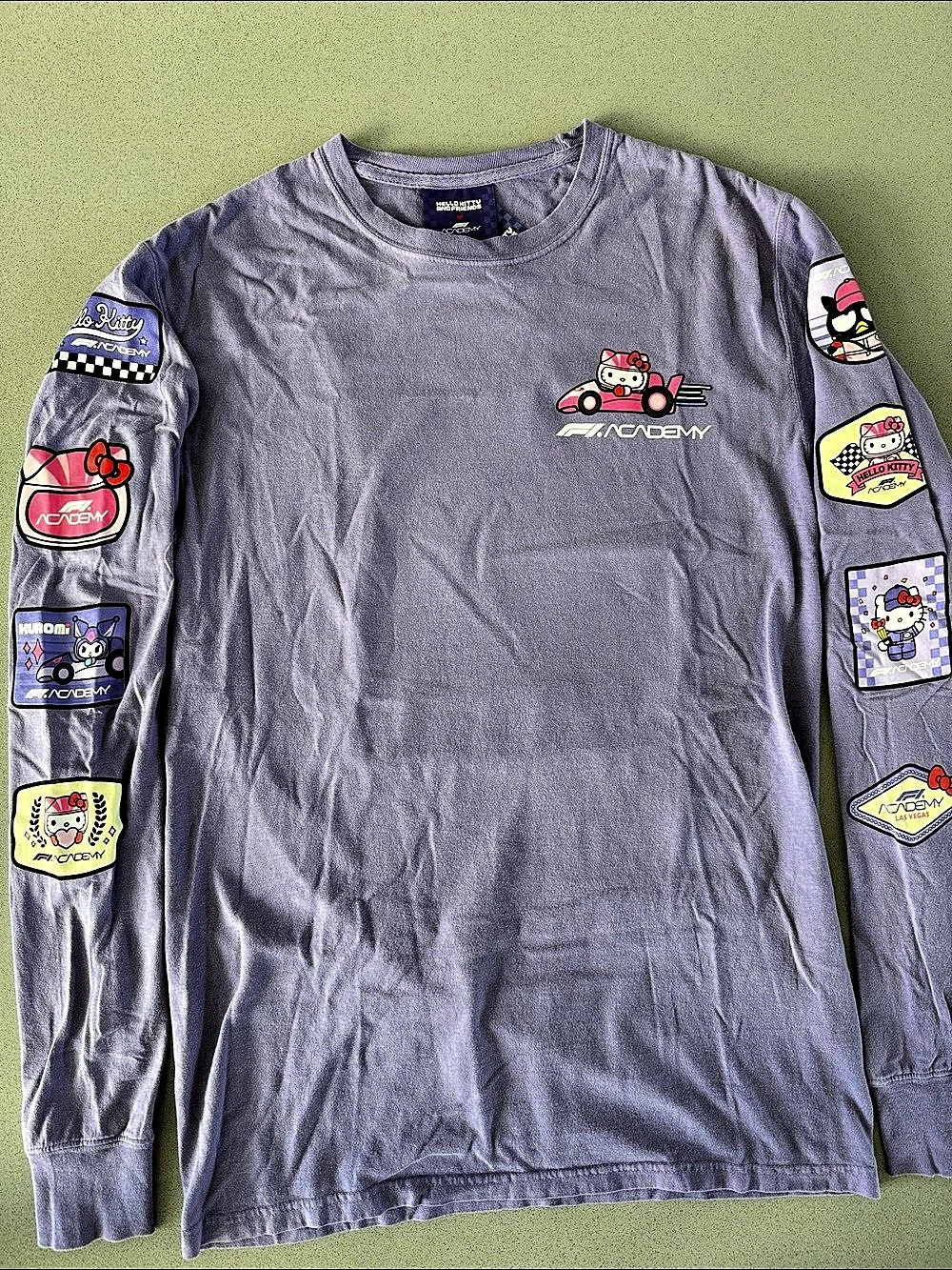 Sanrio Hello Kitty and Friends x F1 Academy Graphic Long Sleeve Tee in Purple S